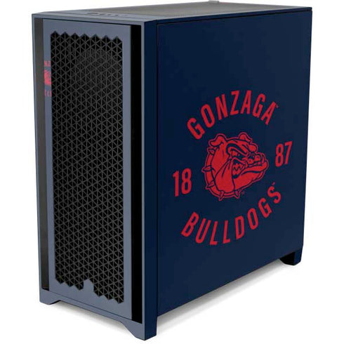 Gonzaga University Bulldogs 1887 Corsair 4000D Tempered Glass Mid-Tower ATX Case Skin