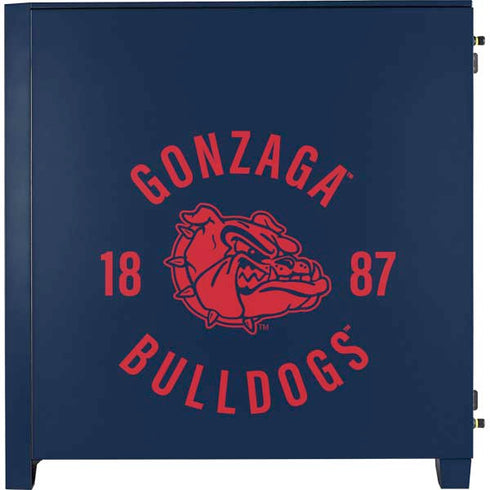 Gonzaga University Bulldogs 1887 Corsair 4000D Tempered Glass Mid-Tower ATX Case Skin