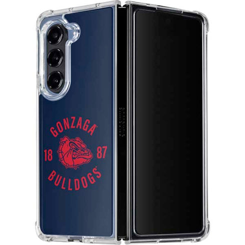 Gonzaga University Bulldogs 1887 Galaxy Z Fold5 5G Clear Case