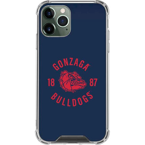 Gonzaga University Bulldogs 1887 iPhone 11 Pro Max Clear Case