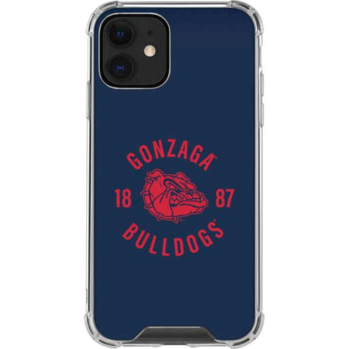 Gonzaga University Bulldogs 1887 iPhone 12 Clear Case