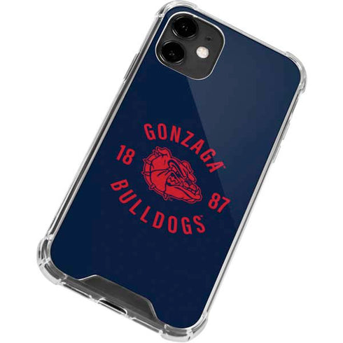 Gonzaga University Bulldogs 1887 iPhone 12 Clear Case