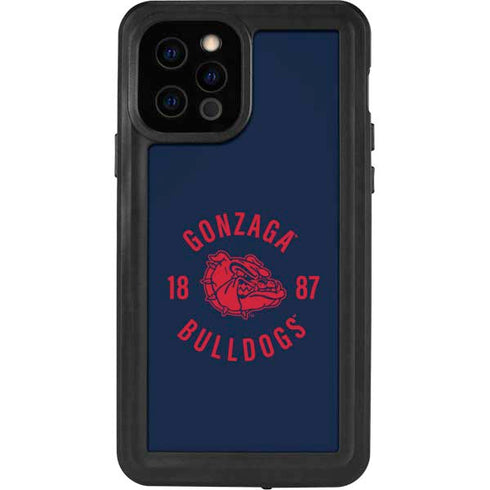 Gonzaga University Bulldogs 1887 iPhone 12 Pro Waterproof Case