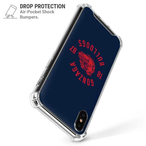 Gonzaga University Bulldogs 1887 iPhone XS Max Clear Case