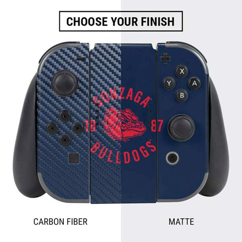 Gonzaga University Bulldogs 1887 Nintendo Switch Bundle Skin