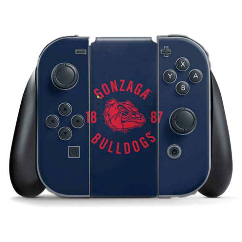 Gonzaga University Bulldogs 1887 Nintendo Switch (2017-2021) Joy-Con Controller Skin