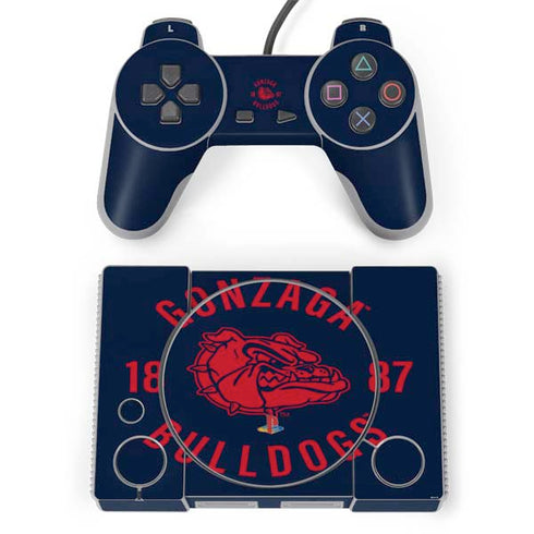 Gonzaga University Bulldogs 1887 PlayStation Classic Bundle Skin