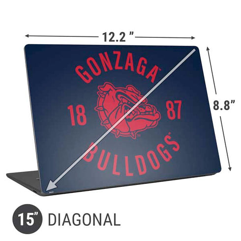 Gonzaga University Bulldogs 1887 Universal Laptop 15in (12.2 x 8.8in) Skin