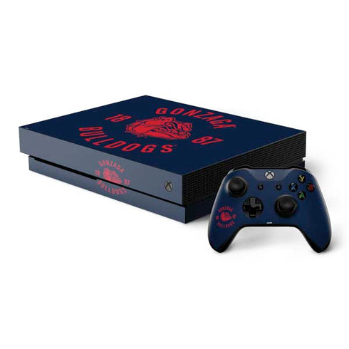 Gonzaga University Bulldogs 1887 Xbox One X Bundle Skin