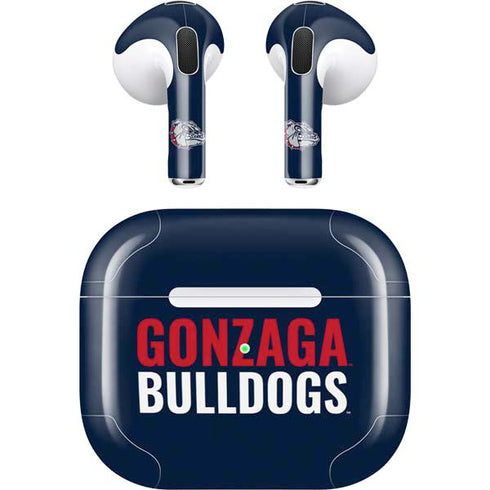 Gonzaga University Bulldogs Bold Apple AirPods (3rd Gen 2021) Skin