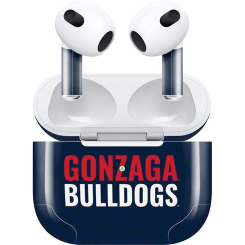 Gonzaga University Bulldogs Bold Apple AirPods (3rd Gen 2021) Skin