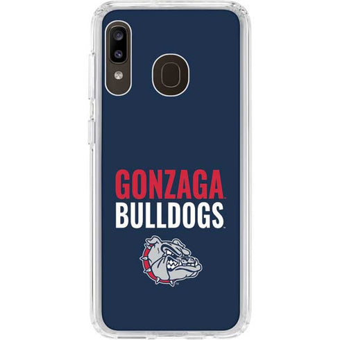 Gonzaga University Bulldogs Bold Galaxy A20 Clear Case