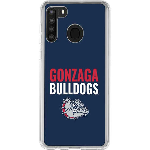 Gonzaga University Bulldogs Bold Galaxy A21 Clear Case