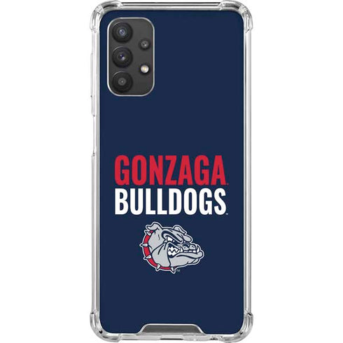 Gonzaga University Bulldogs Bold Galaxy A32 5G Clear Case