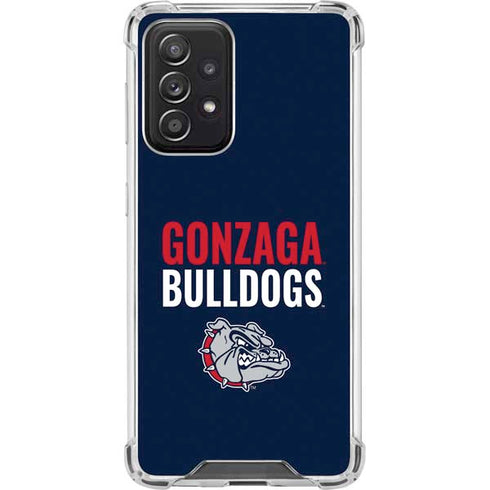 Gonzaga University Bulldogs Bold Galaxy A52 5G Clear Case