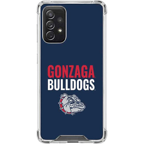 Gonzaga University Bulldogs Bold Galaxy A72 5G Clear Case