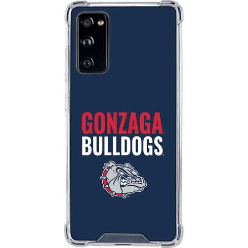 Gonzaga University Bulldogs Bold Galaxy S20 FE Clear Case
