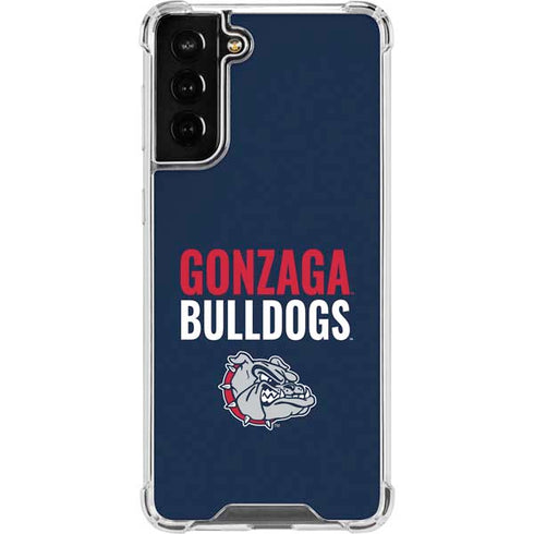 Gonzaga University Bulldogs Bold Galaxy S21 FE Clear Case
