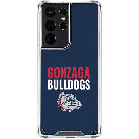 Gonzaga University Bulldogs Bold Galaxy S21 Ultra 5G Clear Case