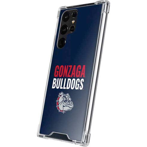 Gonzaga University Bulldogs Bold Galaxy S22 Ultra Clear Case