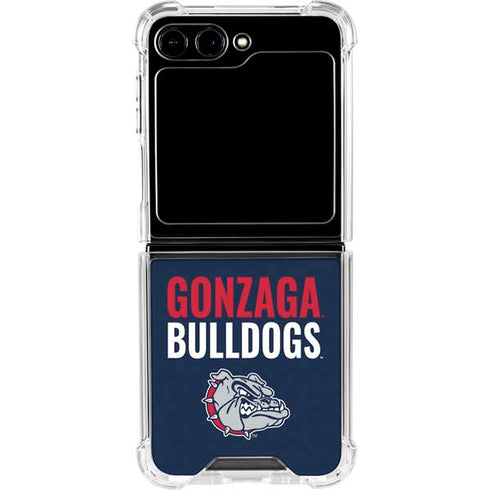 Gonzaga University Bulldogs Bold Galaxy Z Flip5 5G Clear Case