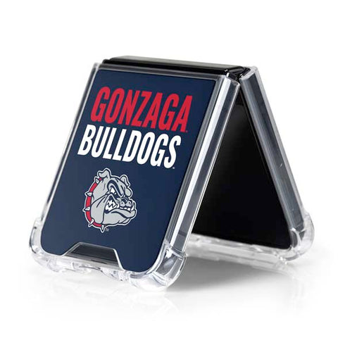 Gonzaga University Bulldogs Bold Galaxy Z Flip5 5G Clear Case