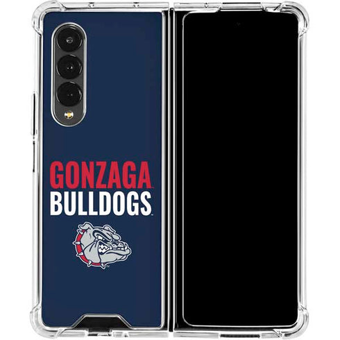 Gonzaga University Bulldogs Bold Galaxy Z Fold4 5G Clear Case