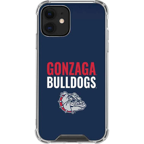 Gonzaga University Bulldogs Bold iPhone 12 Clear Case