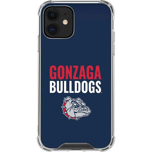 Gonzaga University Bulldogs Bold iPhone 12 Mini Clear Case