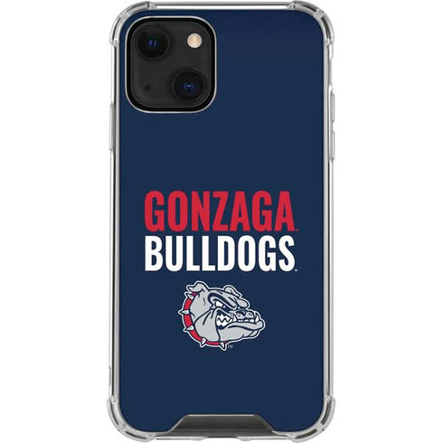Gonzaga University Bulldogs Bold iPhone 14 Clear Case
