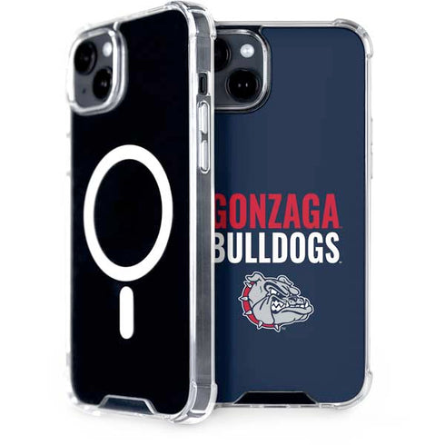 Gonzaga University Bulldogs Bold iPhone 15 Plus MagSafe Case