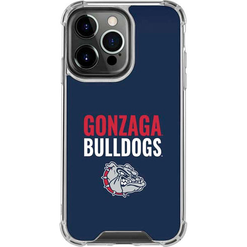 Gonzaga University Bulldogs Bold iPhone 14 Pro Clear Case