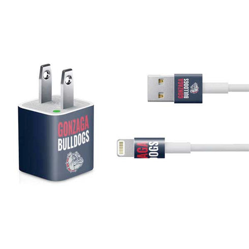 Gonzaga University Bulldogs Bold iPhone Charger (5W USB) Skin