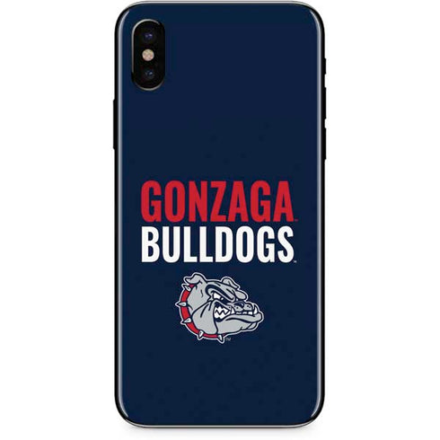Gonzaga University Bulldogs Bold iPhone X Skin