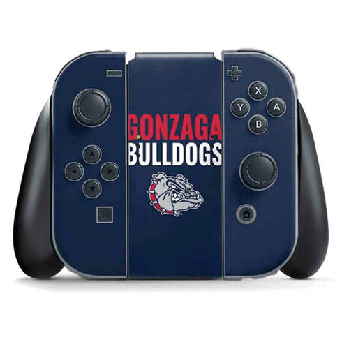 Gonzaga University Bulldogs Bold Nintendo Switch (2017-2021) Joy-Con Controller Skin