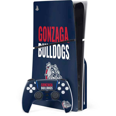 Gonzaga University Bulldogs Bold PS5 Slim Disk Bundle Skin