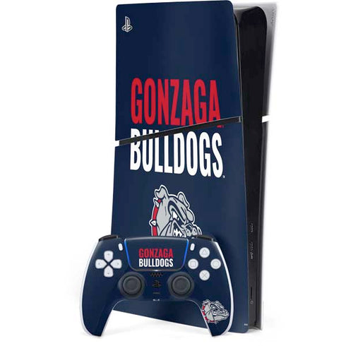 Gonzaga University Bulldogs Bold PS5 Slim Digital Edition Bundle Skin
