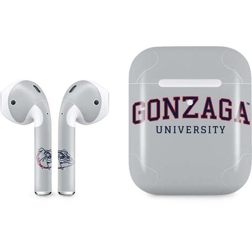 Gonzaga University Collegiate Text Apple AirPods 2 Skin
