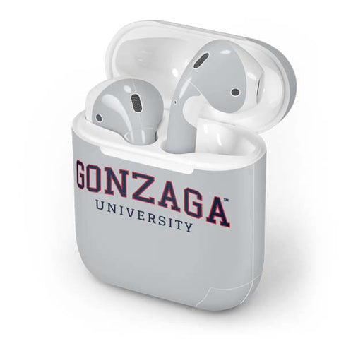 Gonzaga University Collegiate Text Apple AirPods Skin