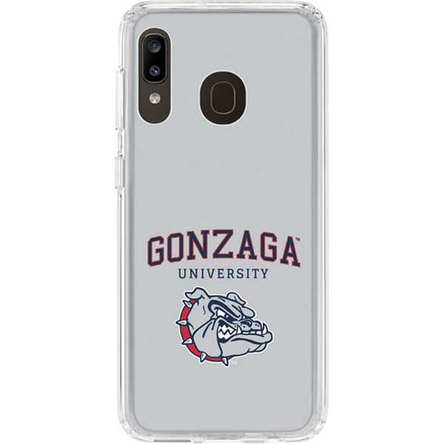 Gonzaga University Collegiate Text Galaxy A20 Clear Case