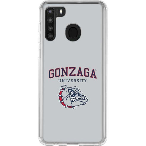 Gonzaga University Collegiate Text Galaxy A21 Clear Case