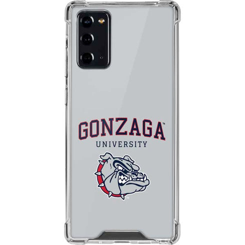 Gonzaga University Collegiate Text Galaxy Note20 5G Clear Case