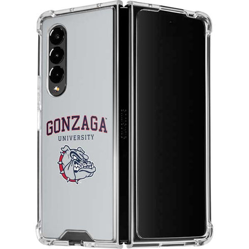 Gonzaga University Collegiate Text Galaxy Z Fold4 5G Clear Case