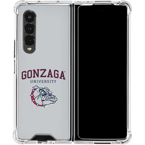 Gonzaga University Collegiate Text Galaxy Z Fold4 5G Clear Case