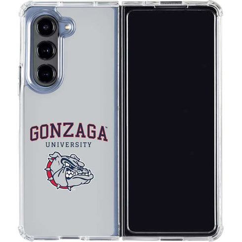 Gonzaga University Collegiate Text Galaxy Z Fold5 5G Clear Case