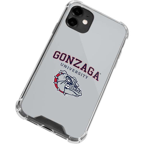 Gonzaga University Collegiate Text iPhone 12 Clear Case