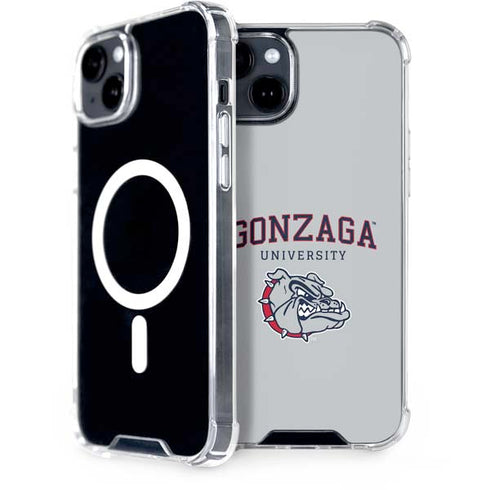 Gonzaga University Collegiate Text iPhone 15 Plus MagSafe Case