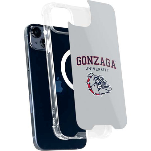Gonzaga University Collegiate Text iPhone 15 Plus MagSafe Case