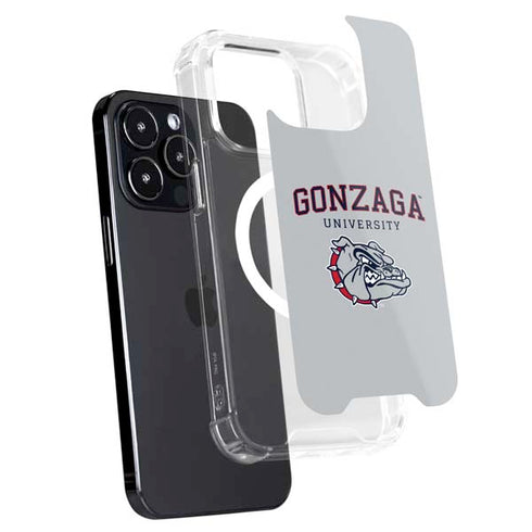 Gonzaga University Collegiate Text iPhone 15 Pro MagSafe Case