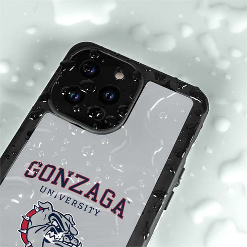 Gonzaga University Collegiate Text iPhone 15 Pro Waterproof Case